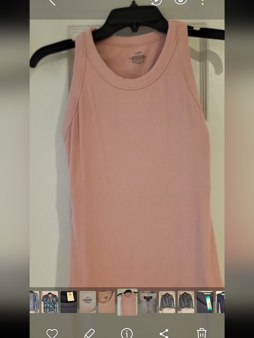 chic Pink Ribbed Tank Top